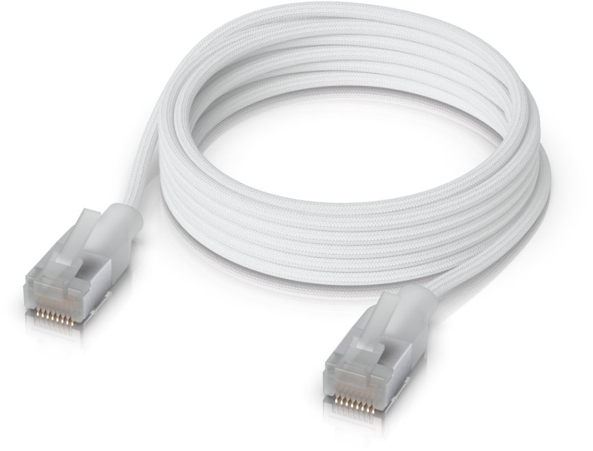 Ubiquiti Unifi Etherlighting Patch Cable Cat6A, 10 GbE, 0,15 m, biely (24-pack)