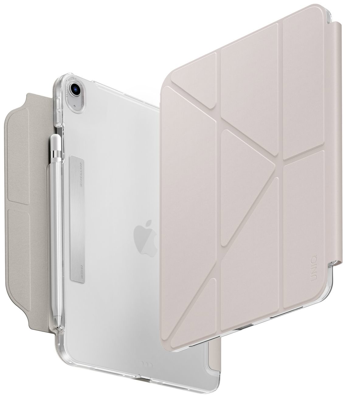 UNIQ Camden Click 2025 puzdro iPad 10,9" 10. gen (2022)/iPad 11" A16 (2025), Ivory