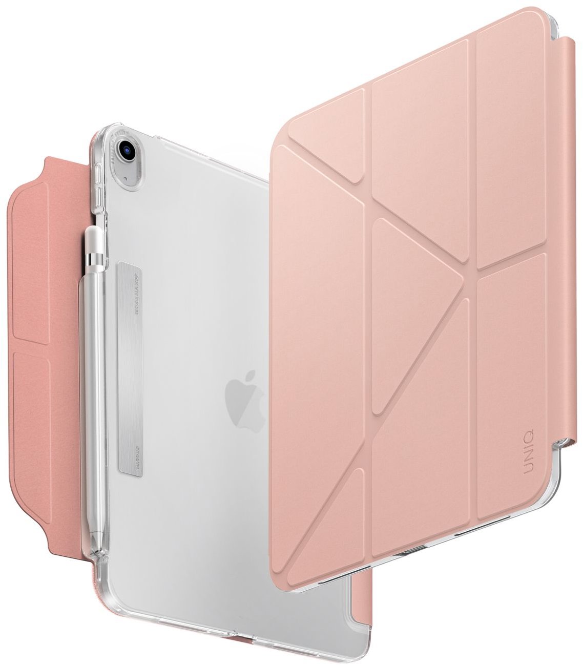 UNIQ Camden Click 2025 puzdro iPad 10,9" 10. gen (2022)/iPad 11" A16 (2025), Blush pink