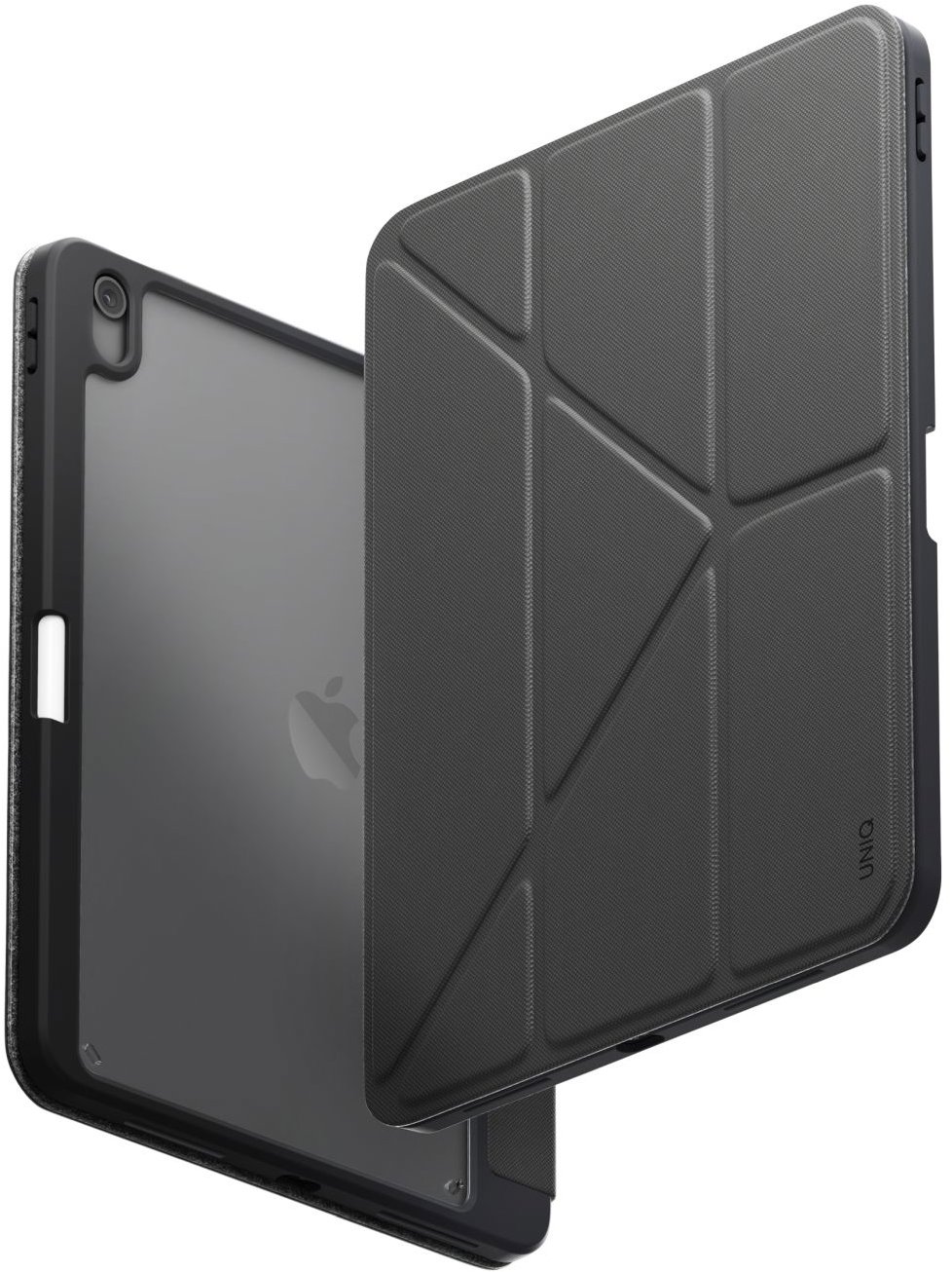 UNIQ Moven 2025 puzdro iPad 10,9" 10. gen (2022)/iPad 11" A16 (2025), Charcoal