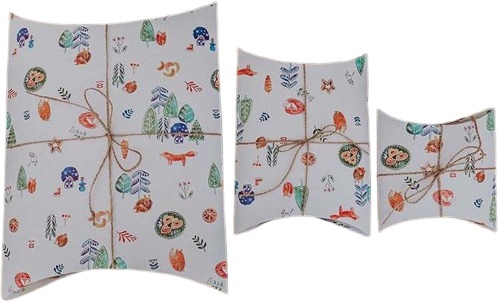 BE NICE Detské vianočné krabičky na balenie (3 ks)