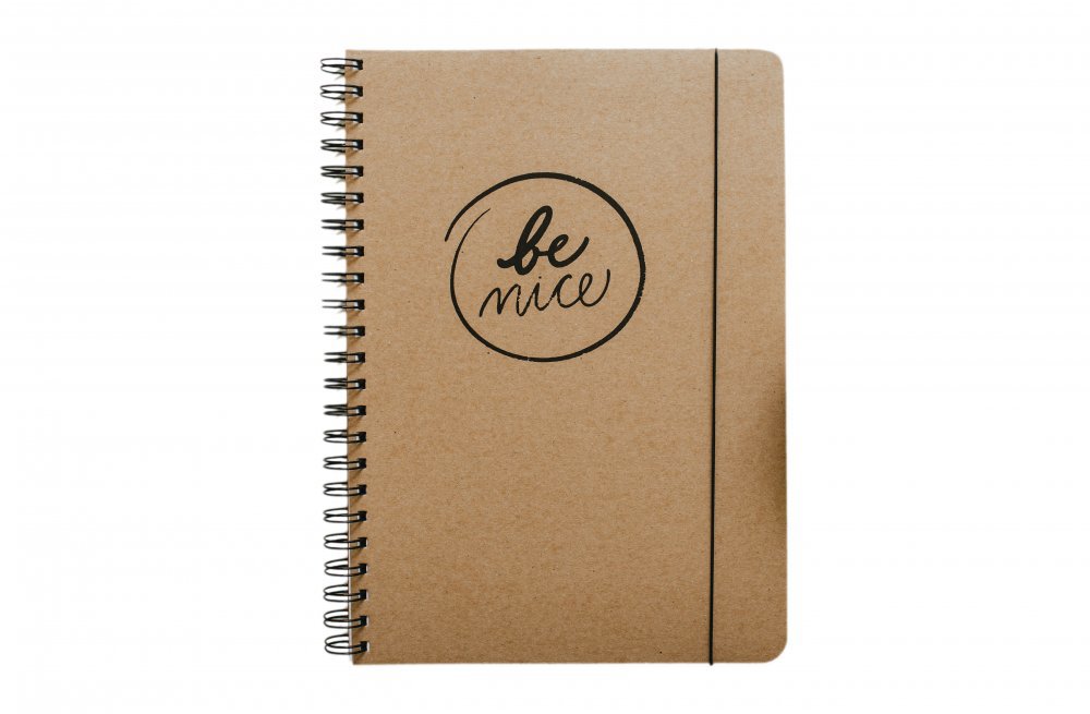 Be Nice EKO Papierový blok prírodný linkovaný bočná väzba A4