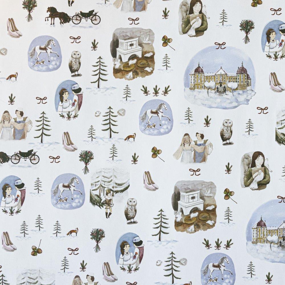 Be Nice EKO vianočný baliaci papier Popoluška 3 ks