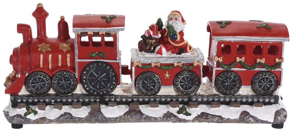Home Styling Collection Vánoční LED vlak Santa Claus 39 cm