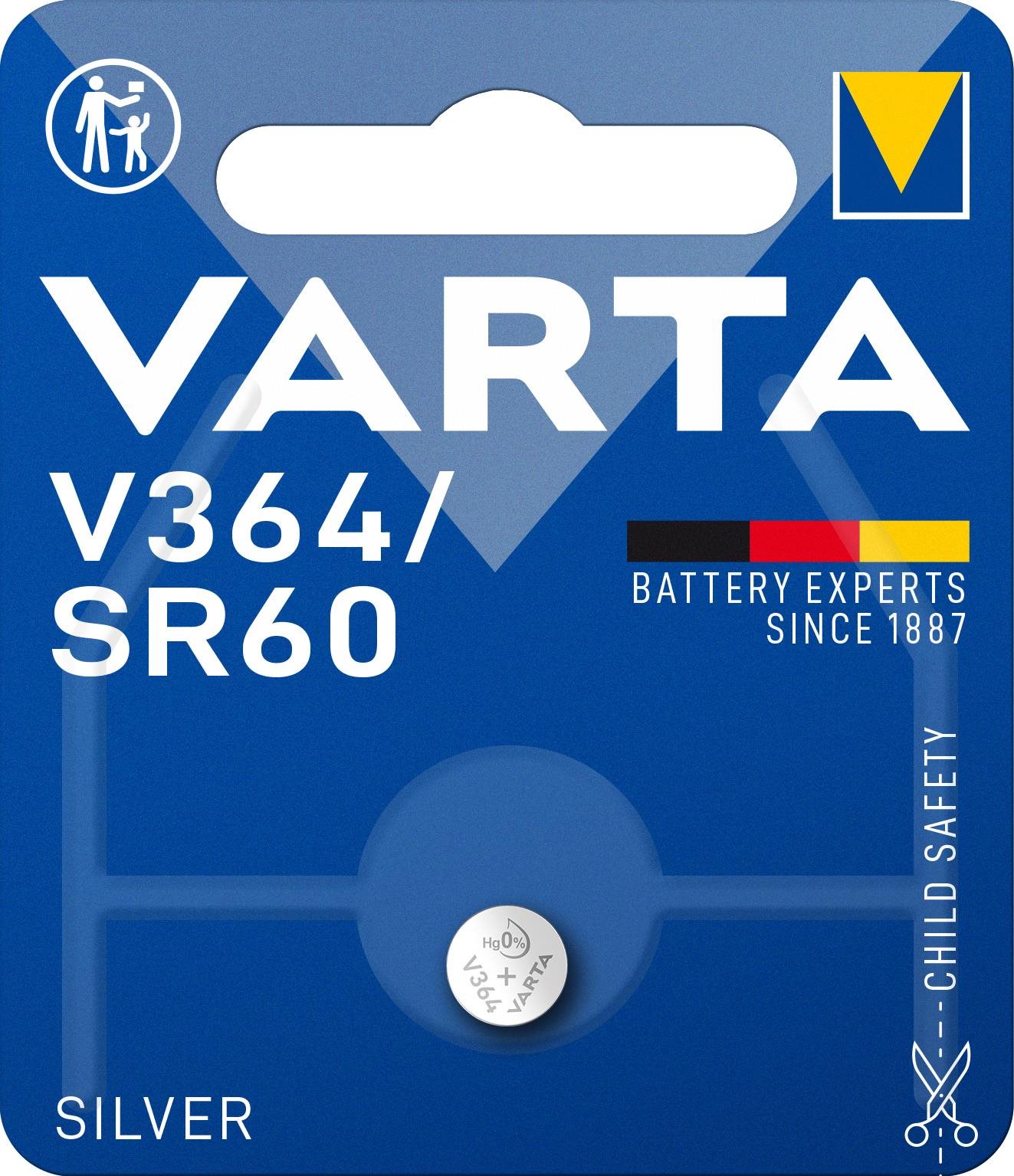 VARTA špeciálna batéria s oxidom striebra V364/SR60 1 ks