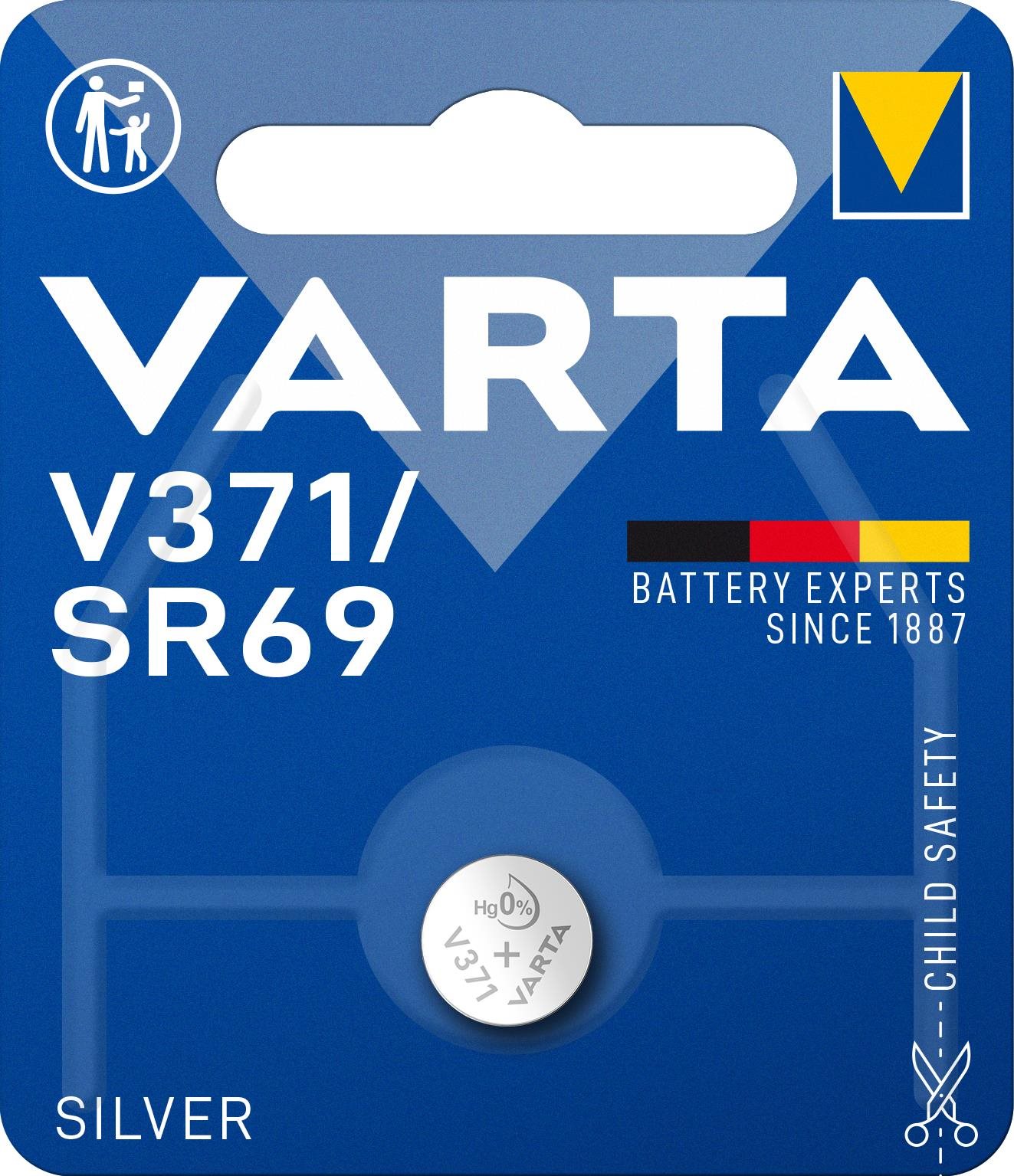 VARTA špeciálna batéria s oxidom striebra V371/SR69 1 ks