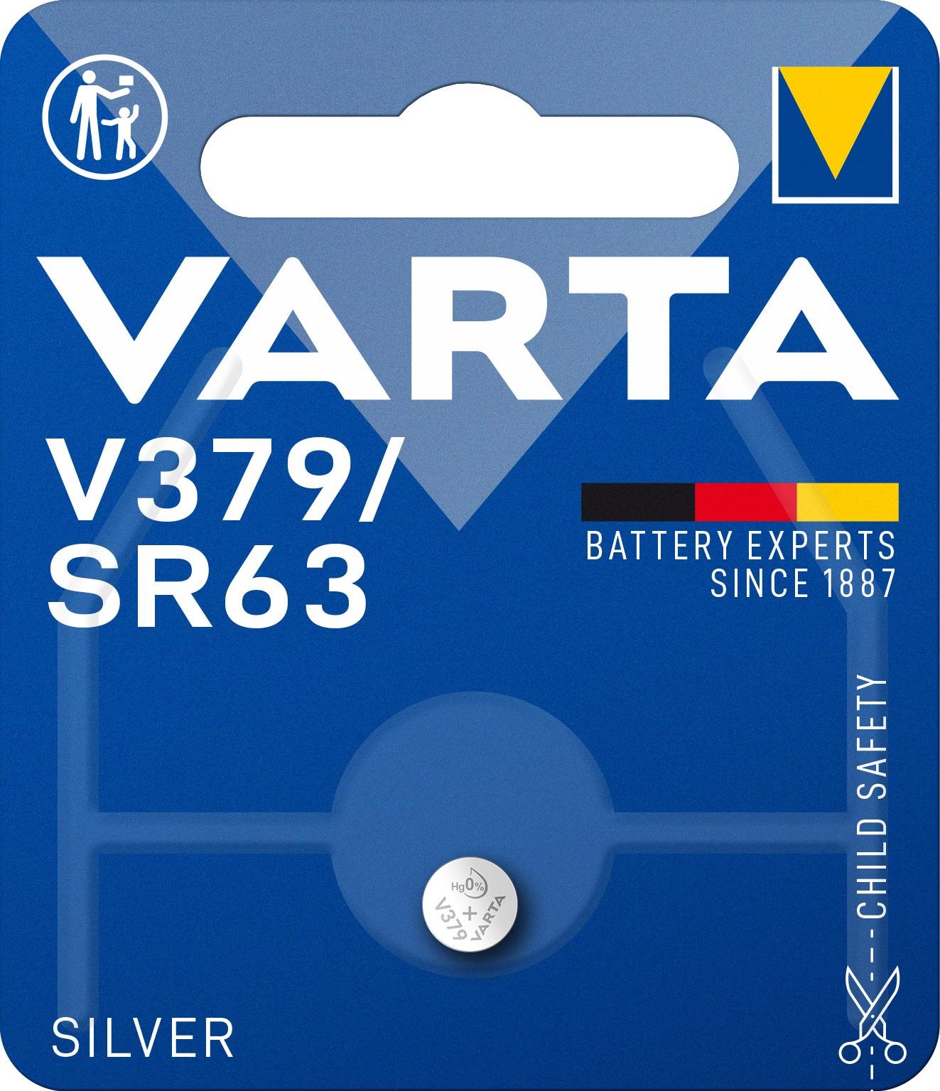 VARTA špeciálna batéria s oxidom striebra V379/SR63 1 ks