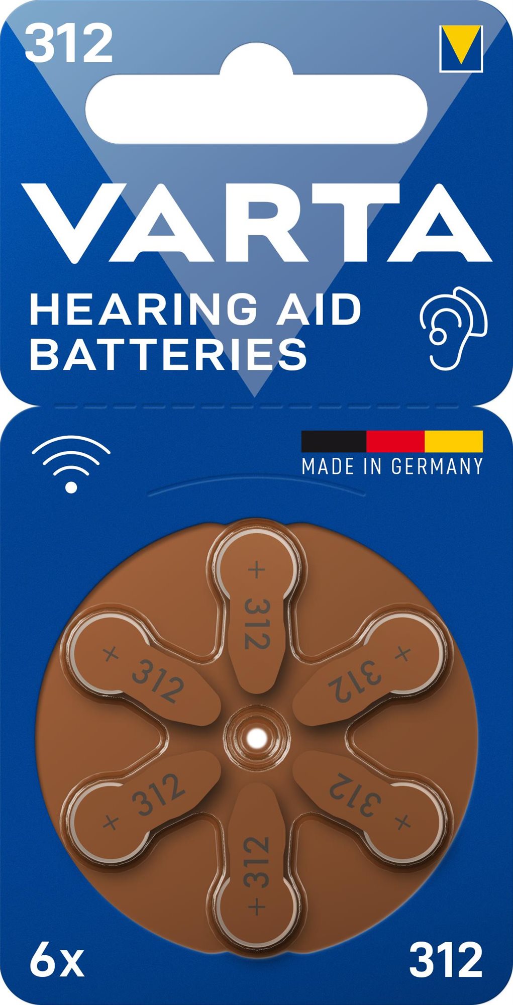 VARTA batérie do naslúchadiel VARTA Hearing Aid Battery 312 6 ks