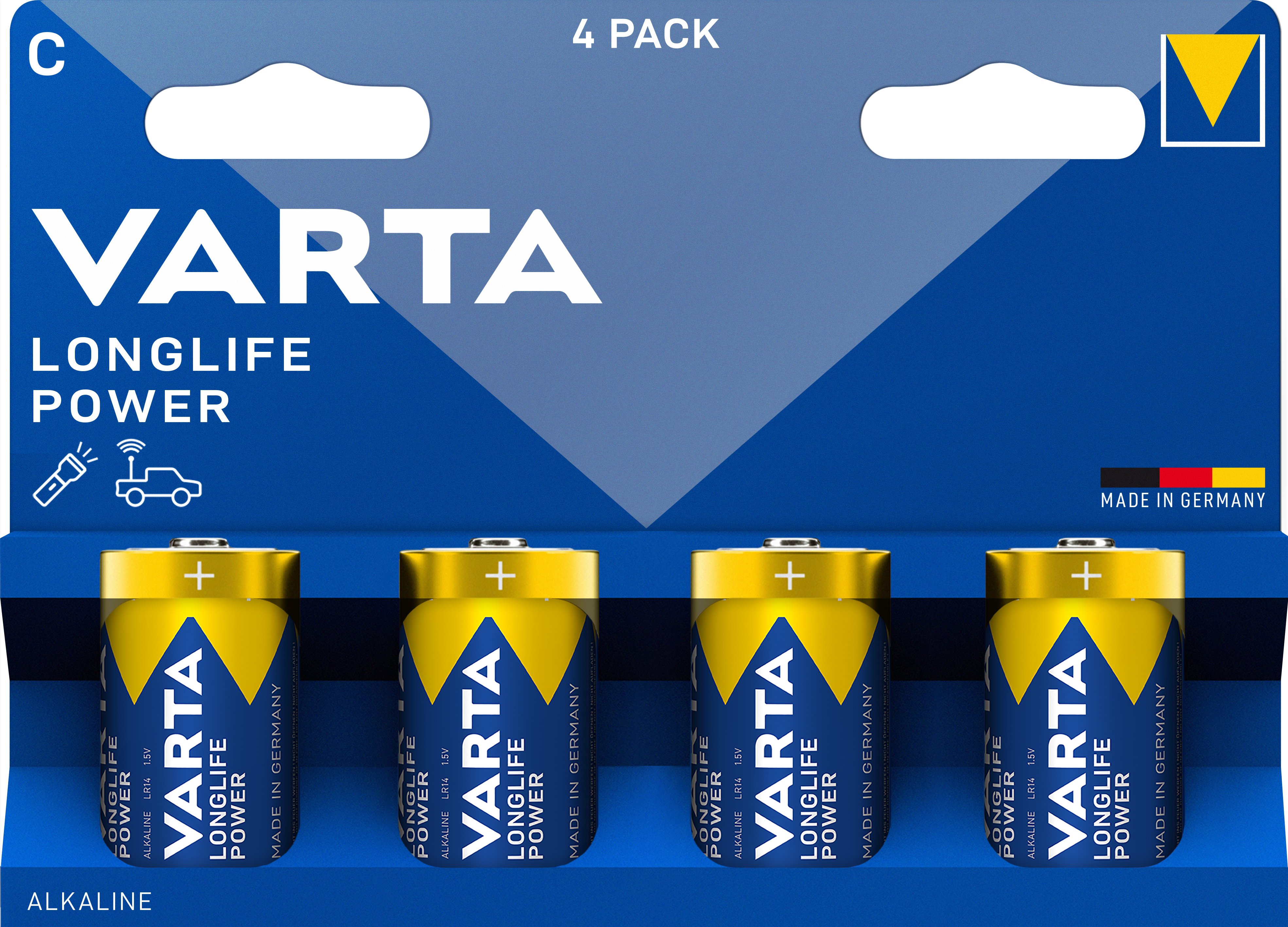 VARTA Longlife Power 4 C (Plastic free Double Blister)