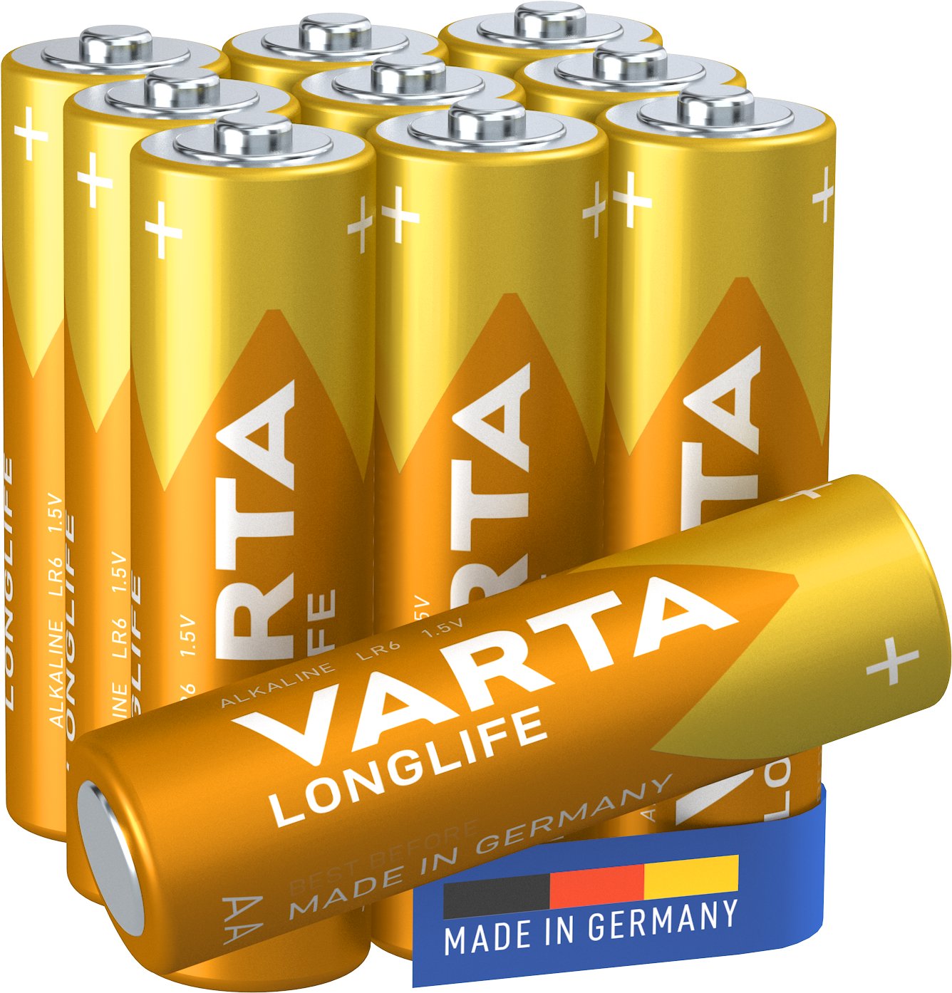 VARTA Longlife 10 AA (Plastic free Double Blister)