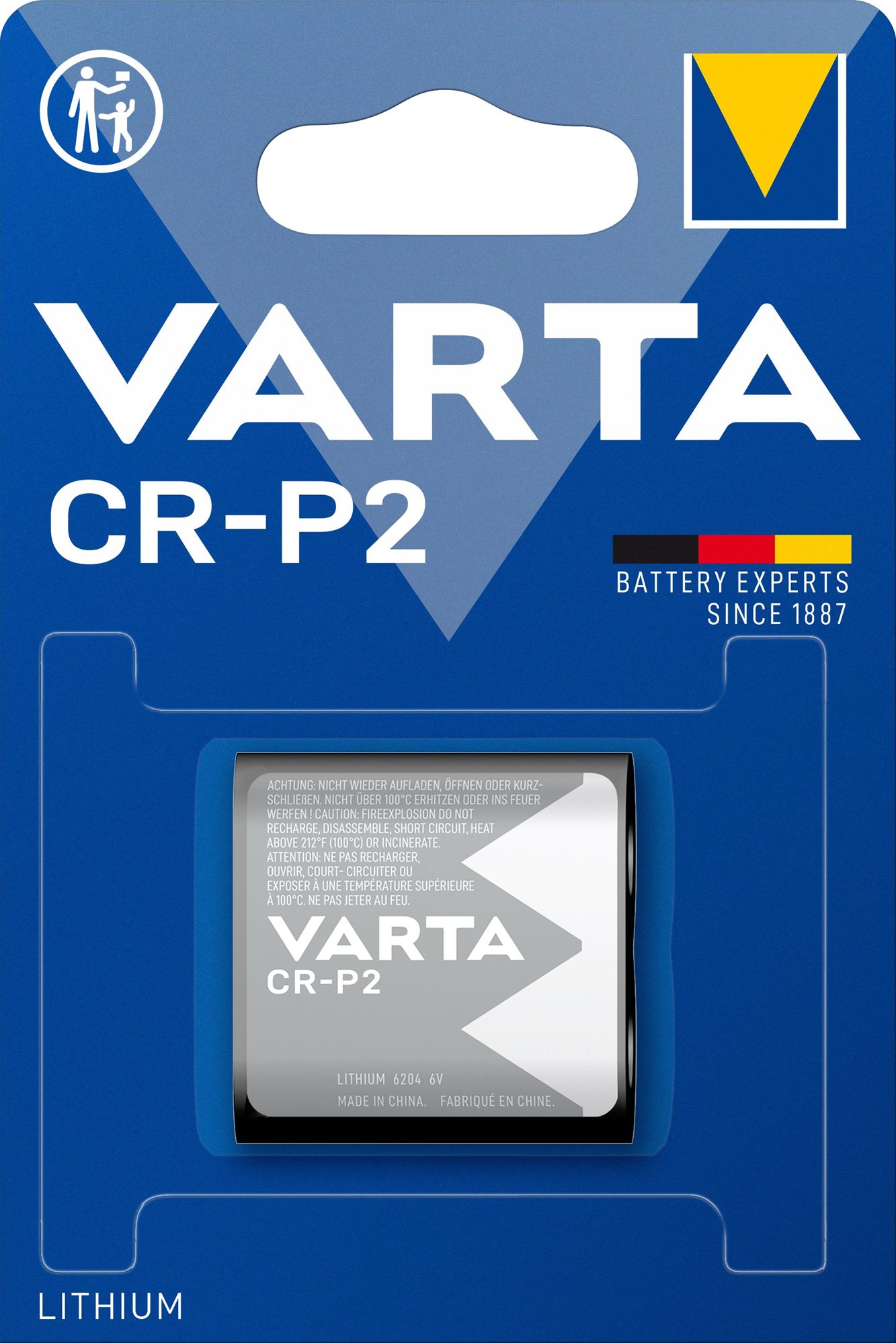 VARTA špeciálna lítiová batéria Photo Lithium CR-P2 1 ks