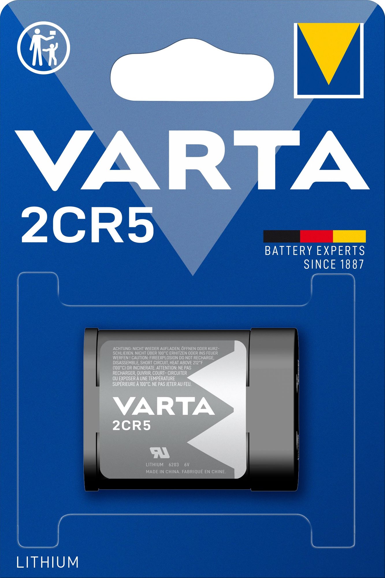 VARTA špeciálna lítiová batéria Photo Lithium 2CR5 1 ks