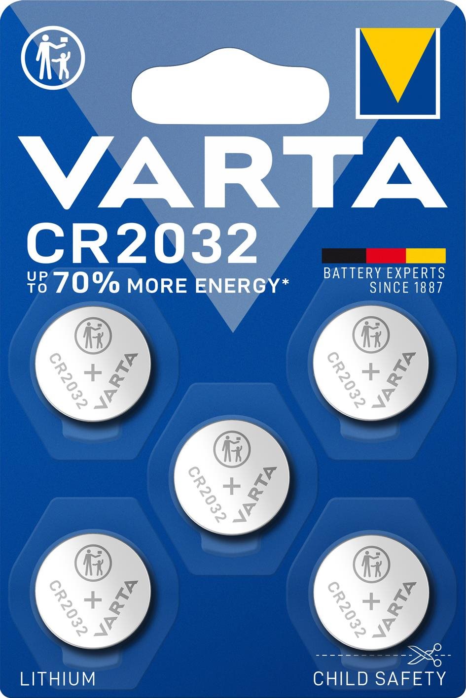 VARTA špeciálna lítiová batéria CR 2032 5 ks