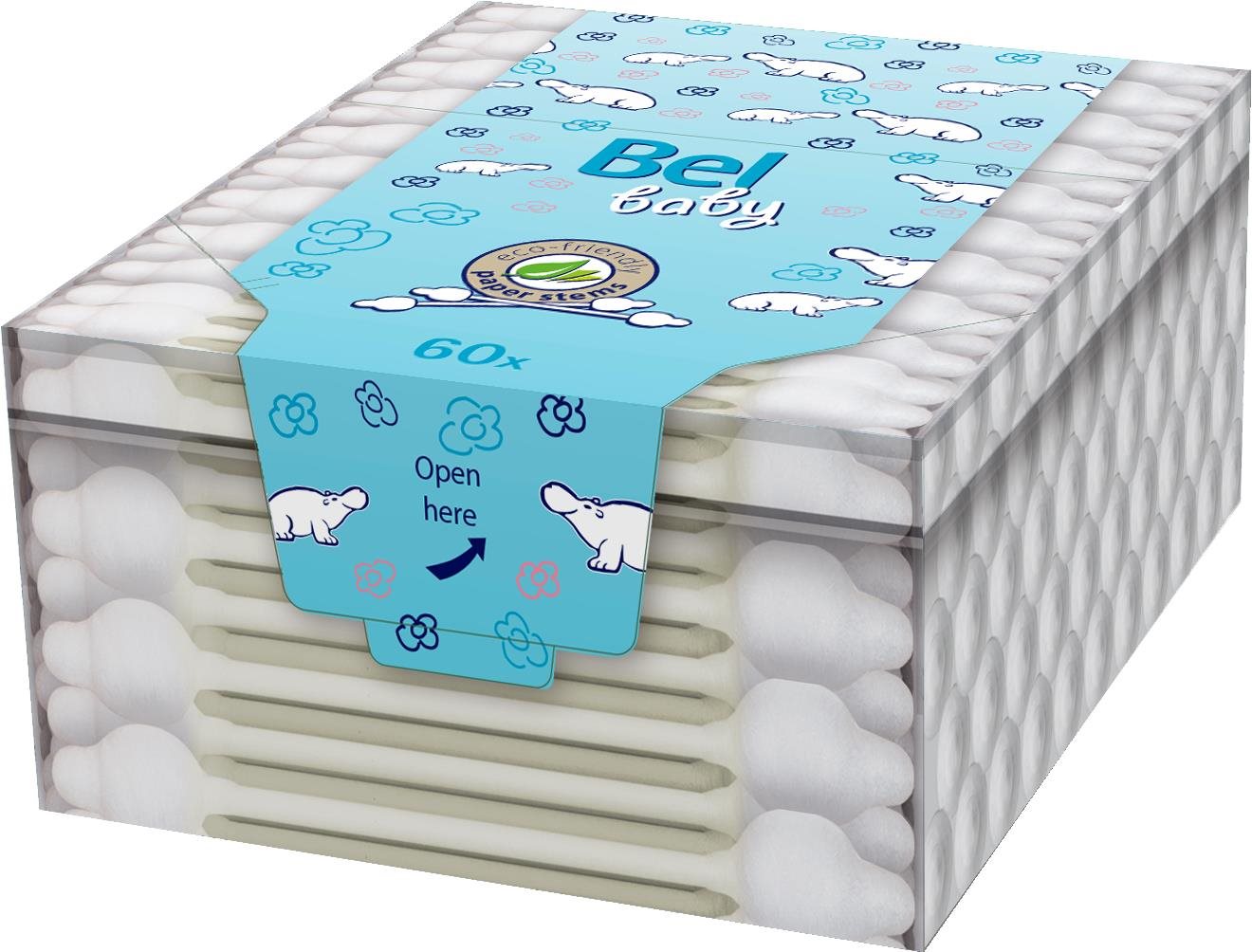 BEL Baby, detské vatové tyčinky, 60 ks