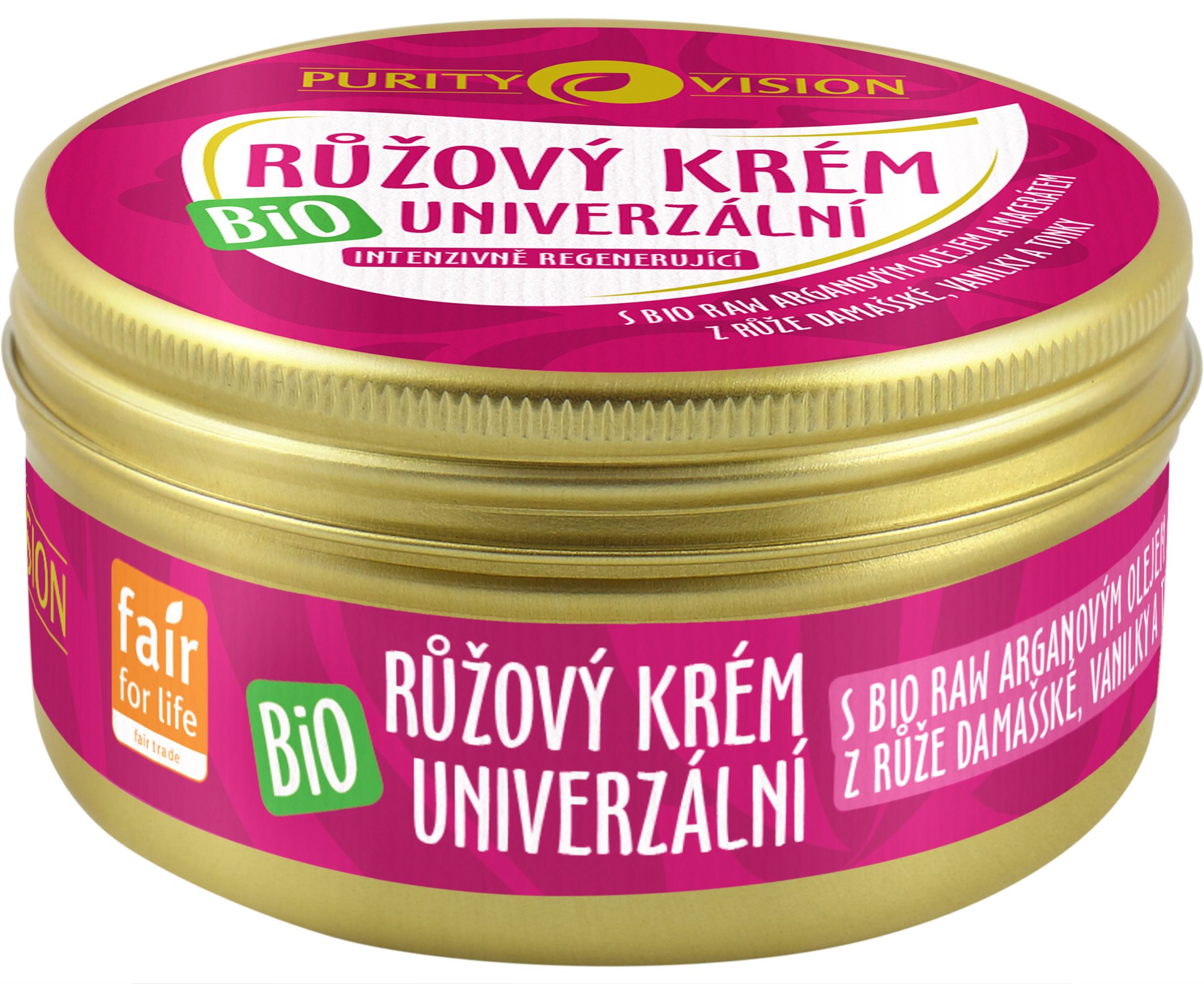 PURITY VISION Bio Ružový krém univerzálny 70 ml
