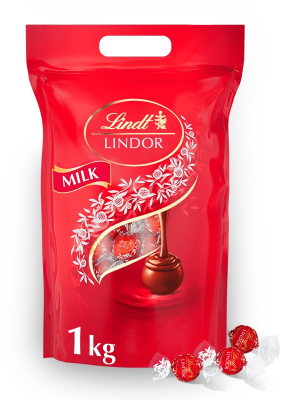 LINDT Lindor – Pralinky Mliečna čokoláda, 1 000 g