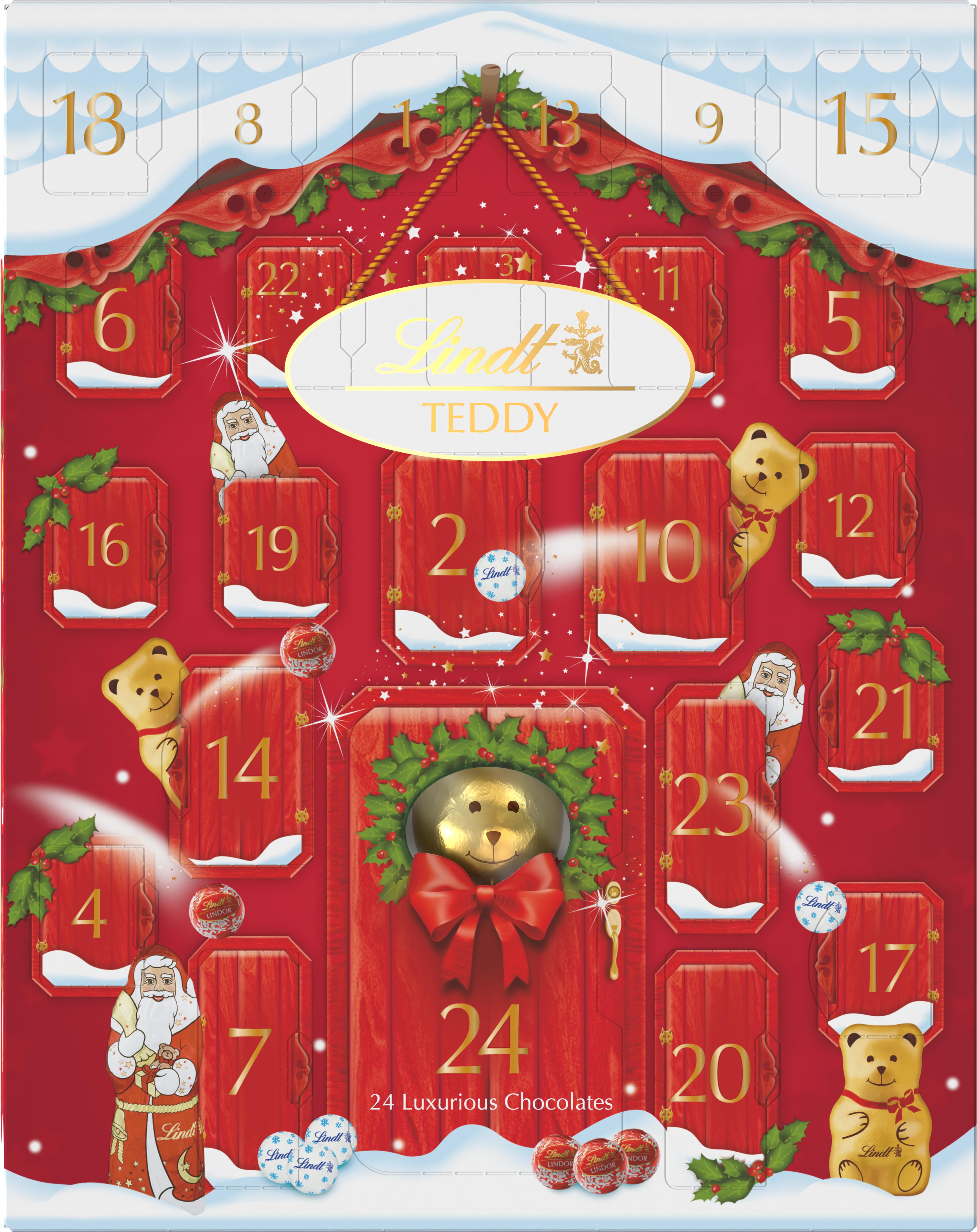 LINDT Teddy Adventný kalendár 243 g