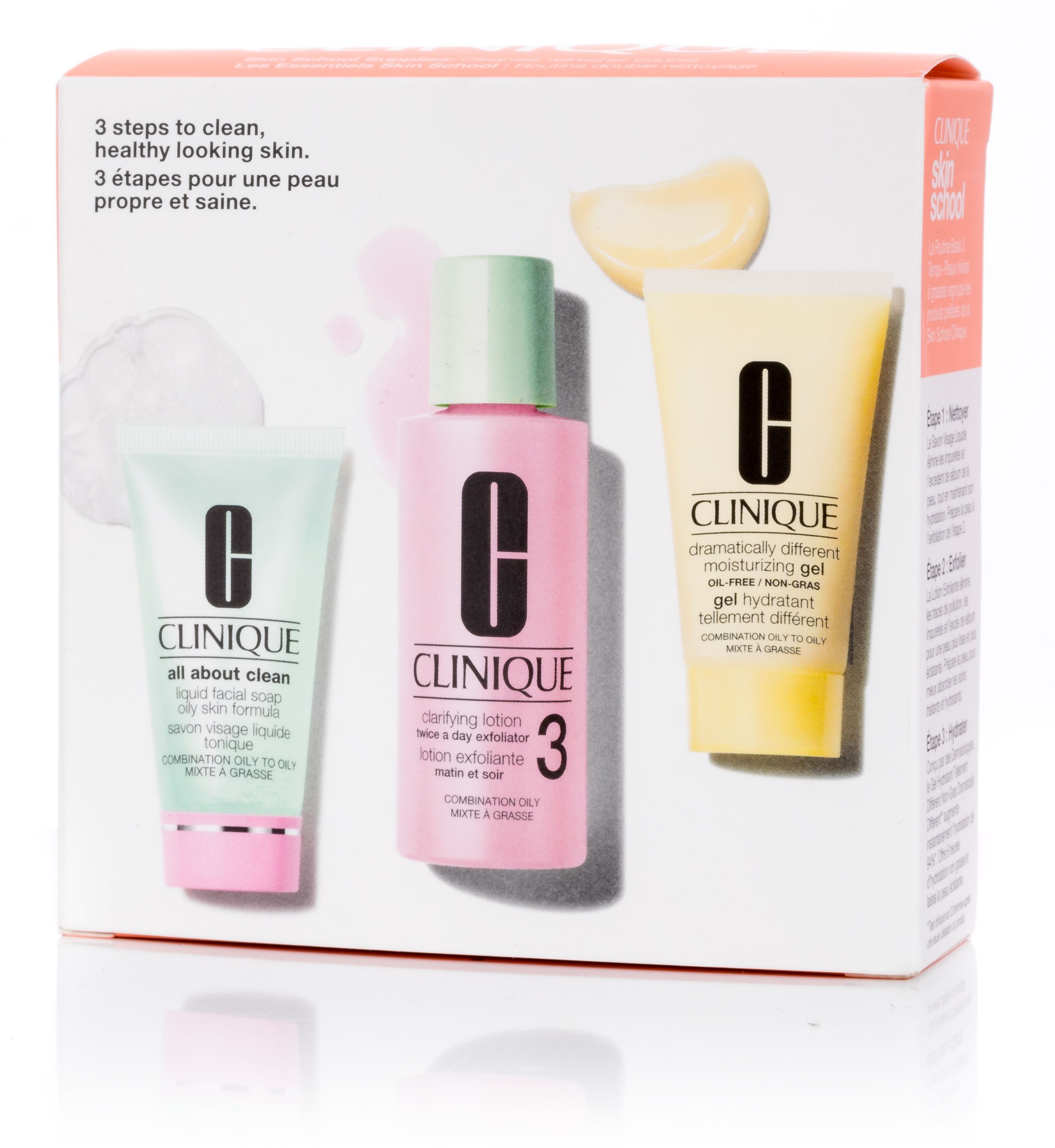 CLINIQUE 3-Step Skin Care Set 120 ml