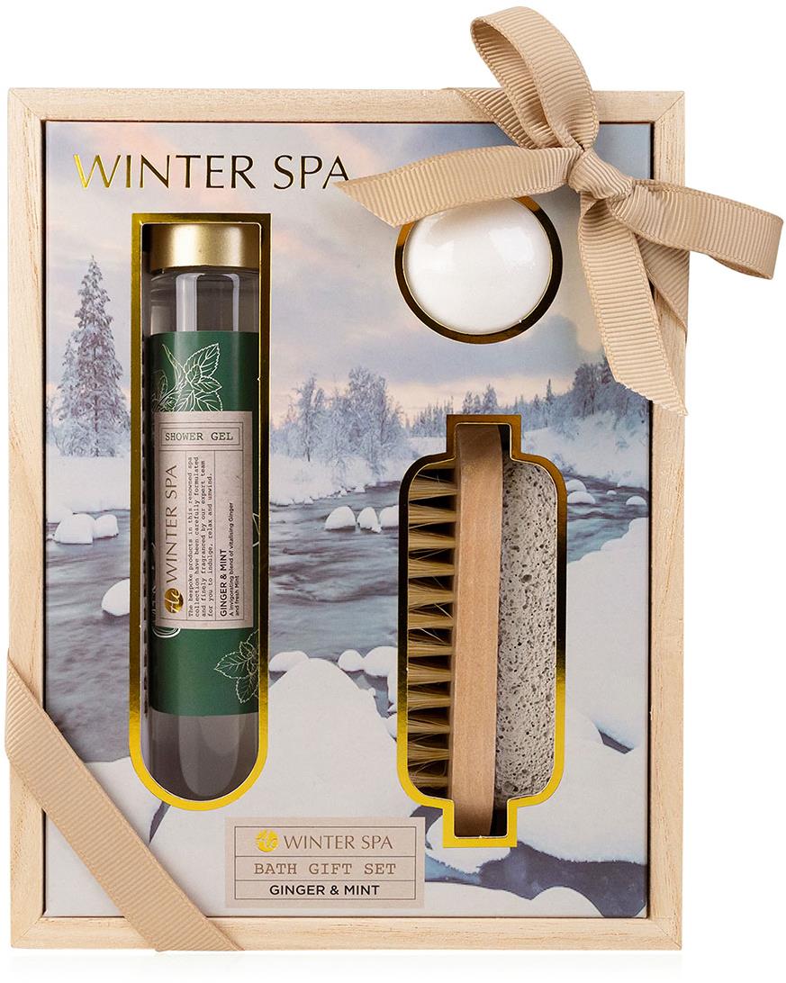 ACCENTRA Winter Spa v drevenej krabičke s kefkou na nechty a pemzou 60 ml