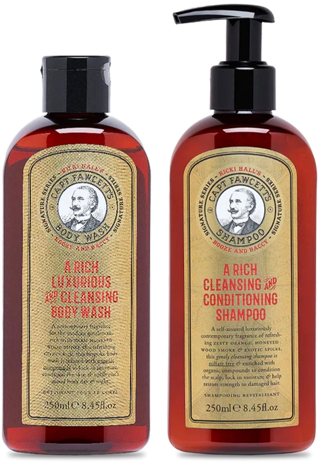 CAPTAIN FAWCETT Gift Sada Booze & Baccy Body Wash & Shampoo 500 ml