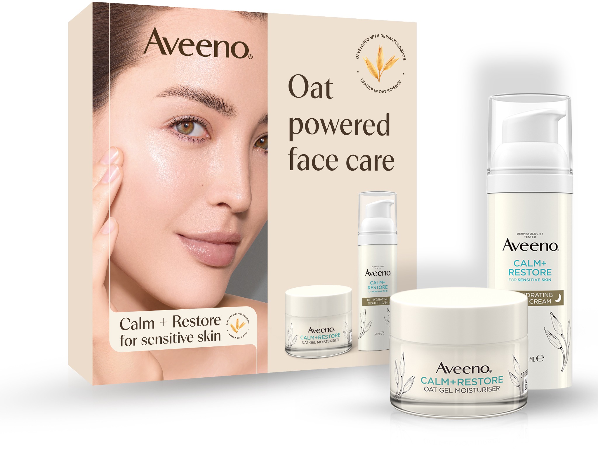 AVEENO Calm + Restore Pleťová starostlivosť na suchú a citlivú pokožku 100 ml