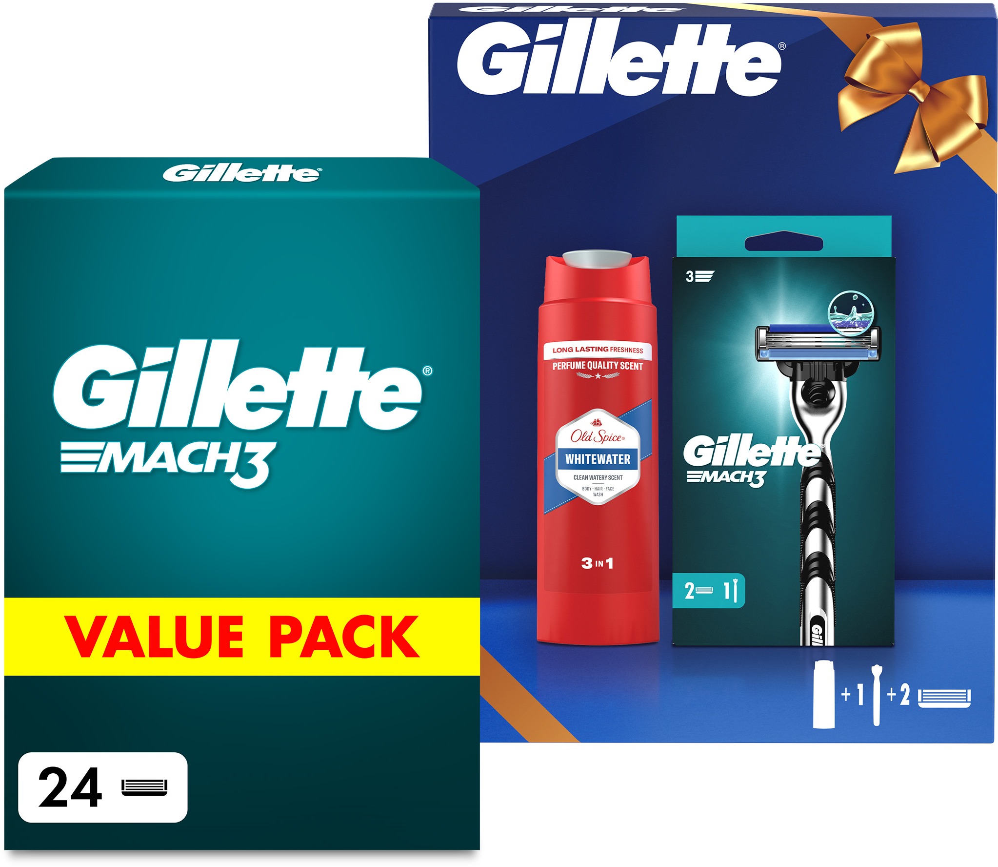 GILLETTE Mach3 250 ml + GILLETTE Mach3 24 ks