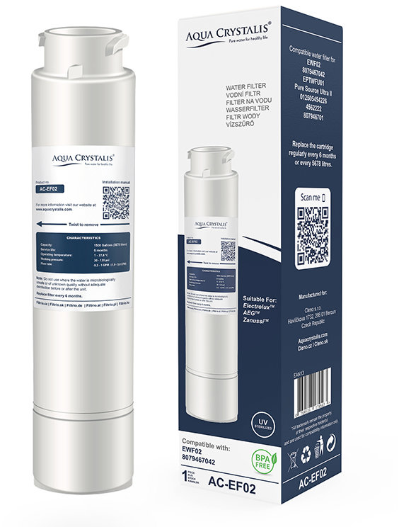 Aqua Crystalis Vodný filter AC-EF02 (Náhrada Electrolux EWF02 8079467042)