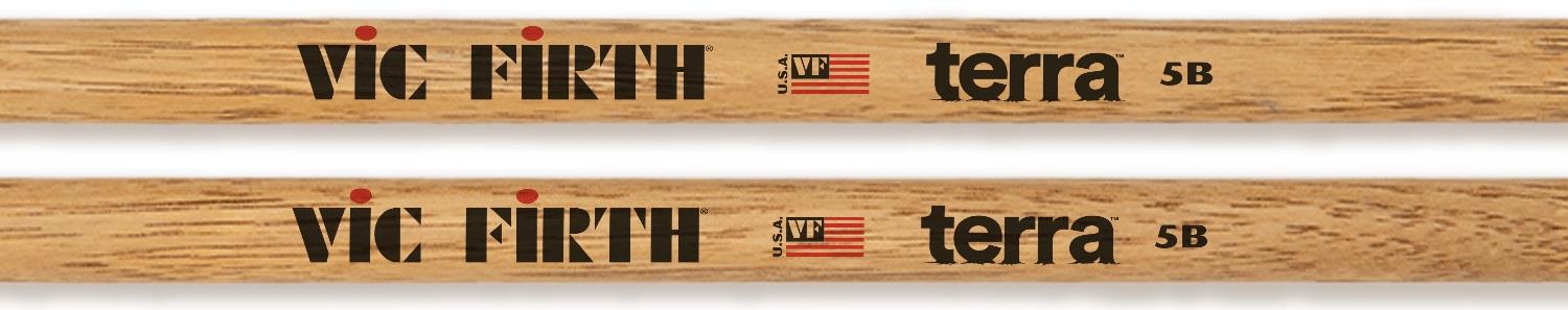 VIC-FIRTH 5BT American Classic Terra Series Drumsticks, Wood Tip