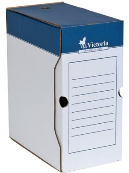 VICTORIA 15 x 32 x 26 cm, modro-biela