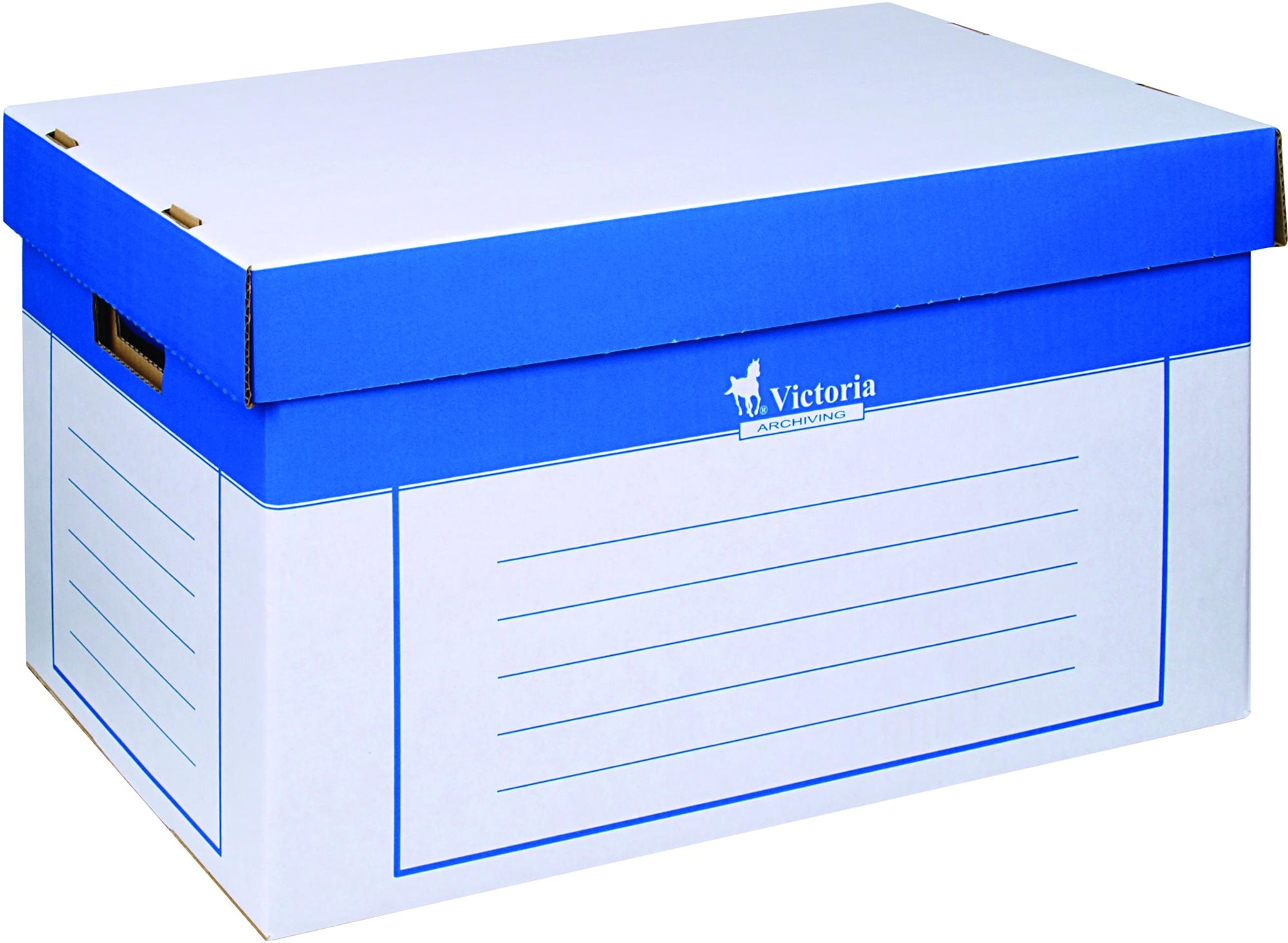 VICTORIA 32 x 27 x 46 cm, modro-biela – balenie 2 ks