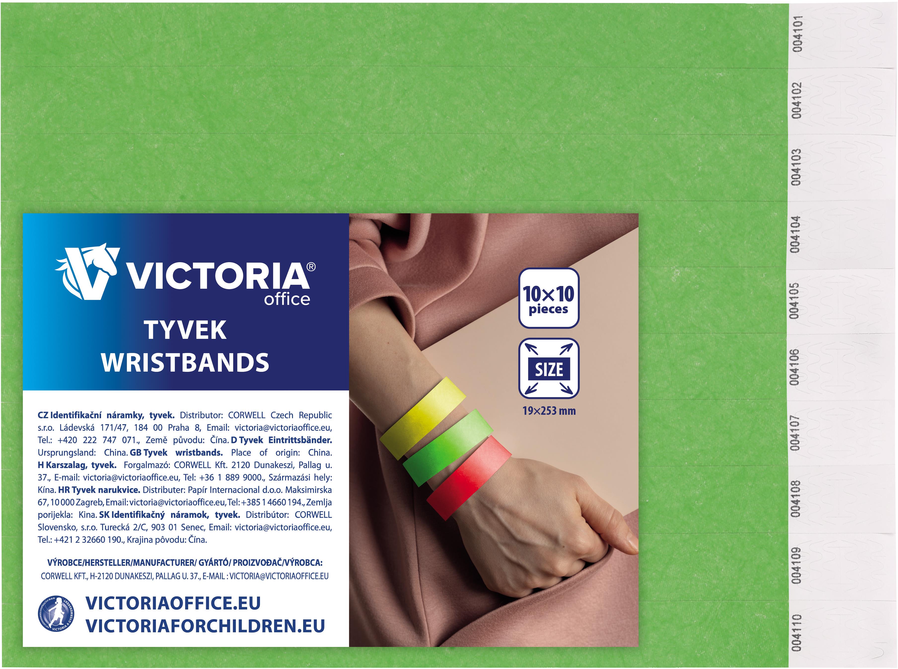 VICTORIA Tyvek® 100 ks, neón zelené
