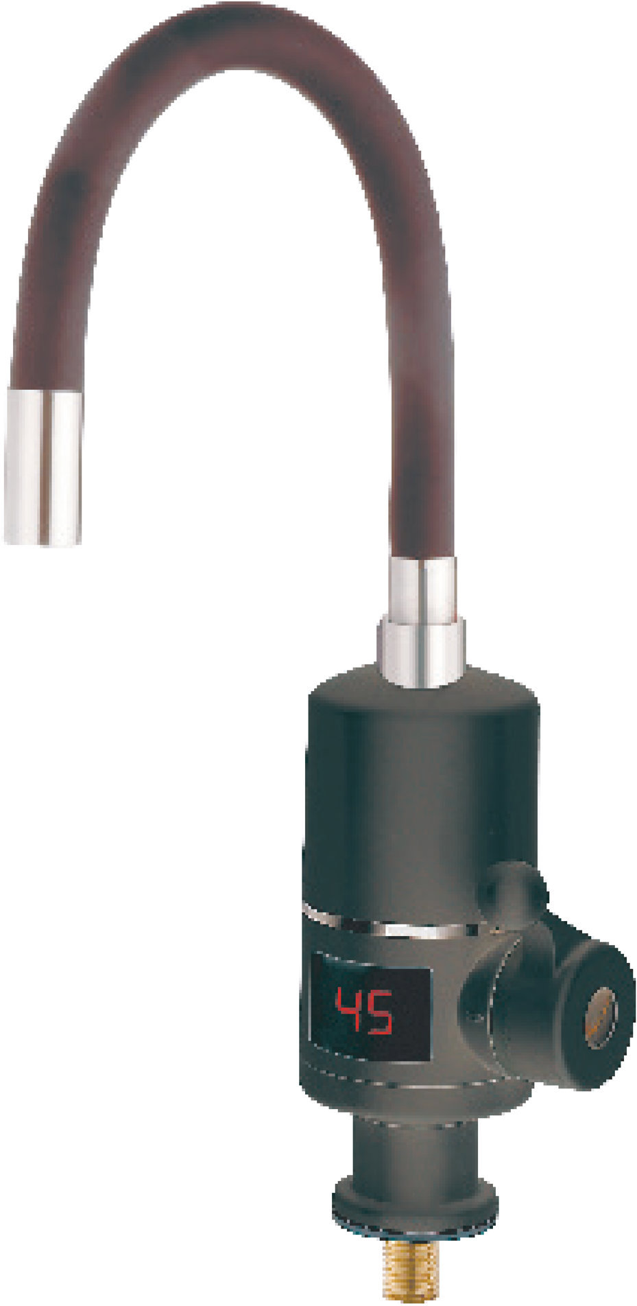 MIXXUS Batéria s elektrickým ohrevom vody a flexi výtokom ELW06-EF-2BLACK, čierna