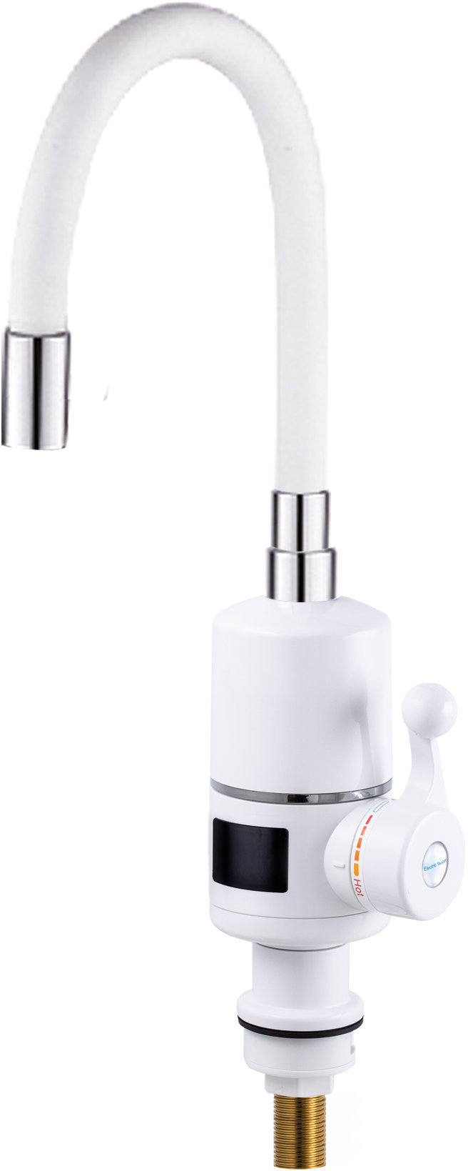 MIXXUS Batéria s elektrickým ohrevom vody a flexi výtokom ELW06-EF-WHITE, biela
