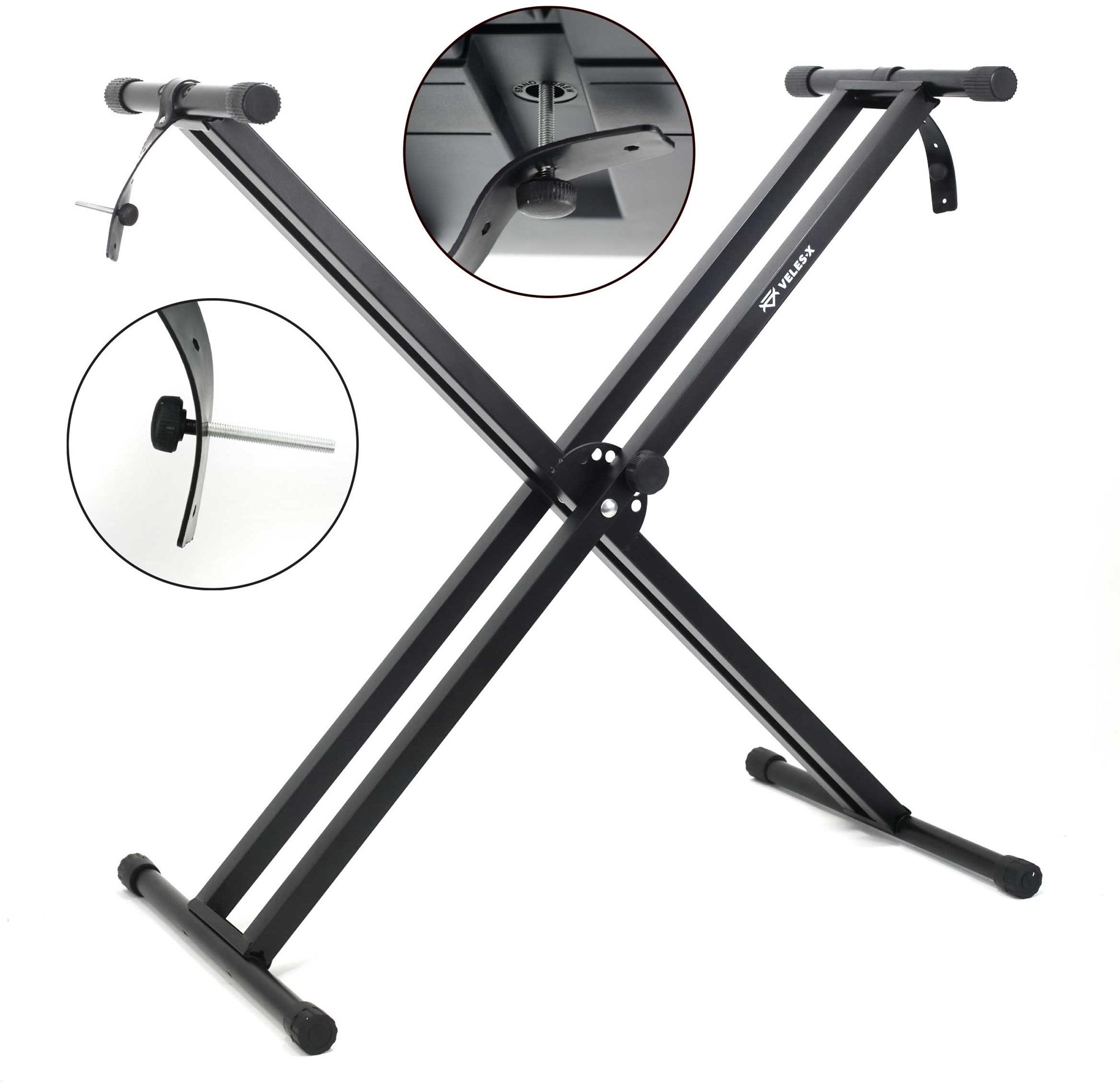 Veles-X Compact Security Double X Keyboard Stand