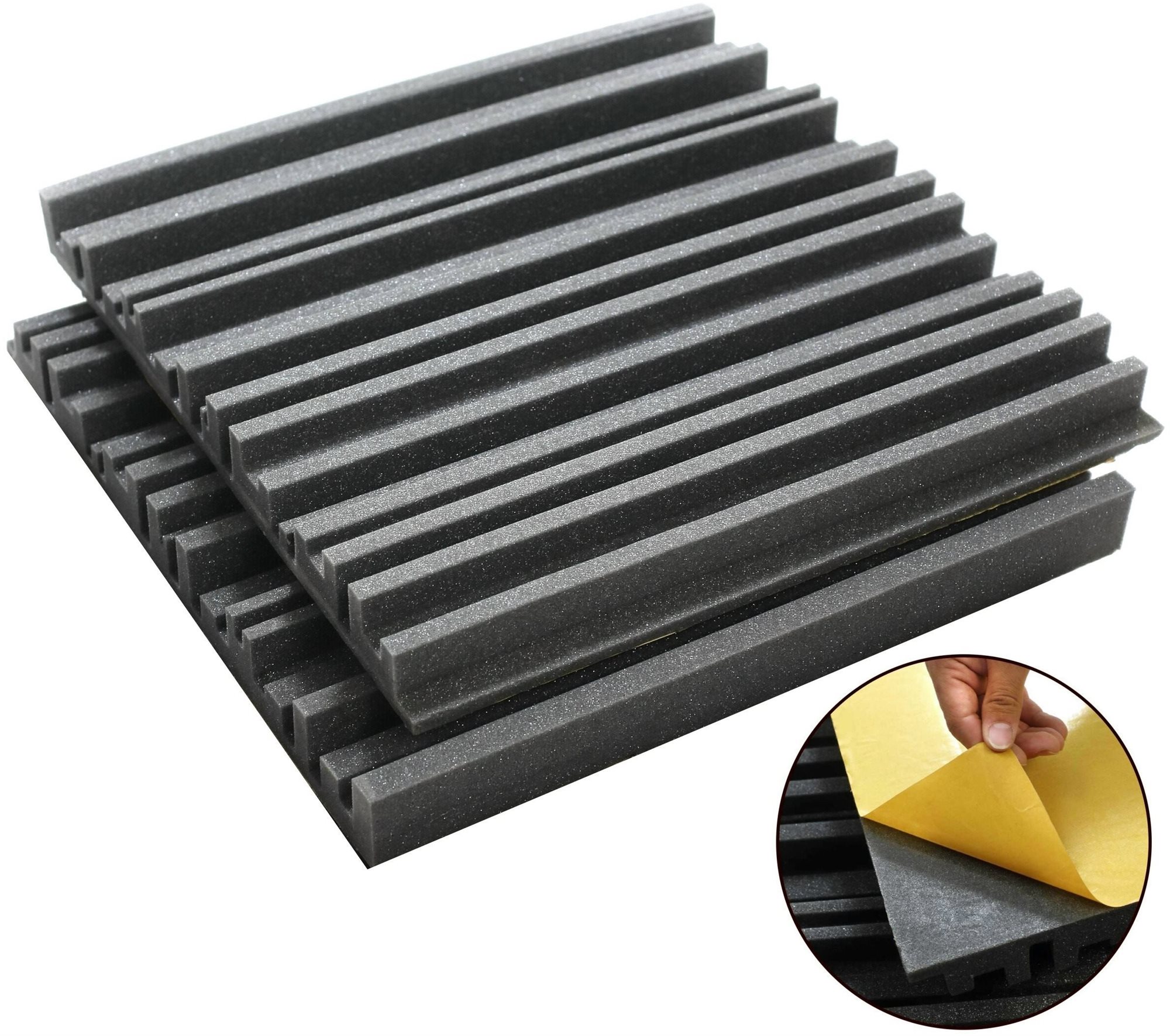 Veles-X akustická pena 300 × 300 × 50 MVSS 302 – SE/NBR – 2 kusy