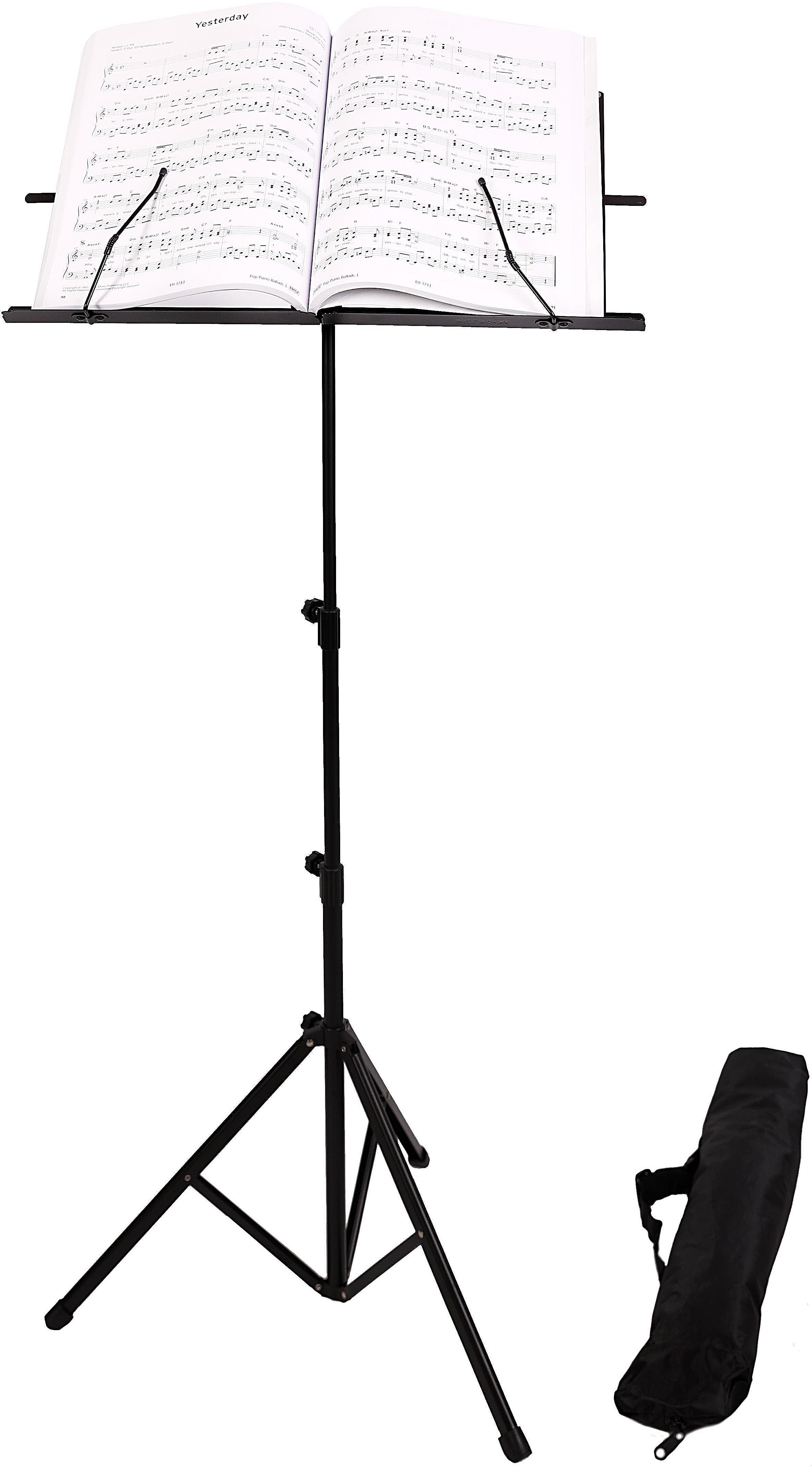 Veles-X Extra Stable Reinforced Lightweight Folding Sheet Music Stand with Carrying Bag