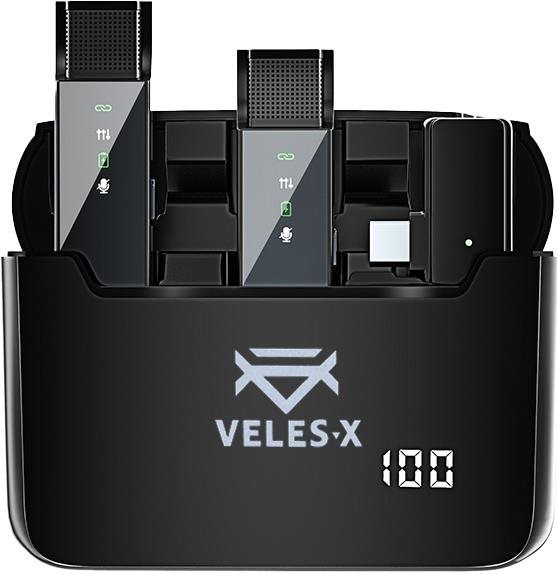 Veles-X Wireless Lavalier Microphone Systém Dual USB-C