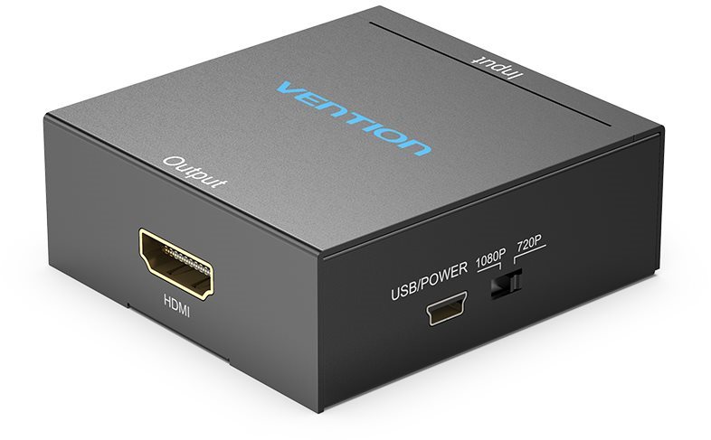 Vention RCA (Cinch/AV) to HDMI Converter Black Metal Type