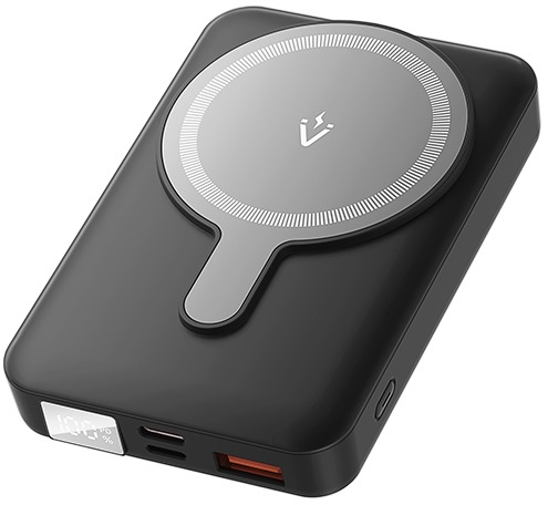 Vention 10 000 mAh Magnetic Wireless Power Bank 22.5 W Black LED Display Type
