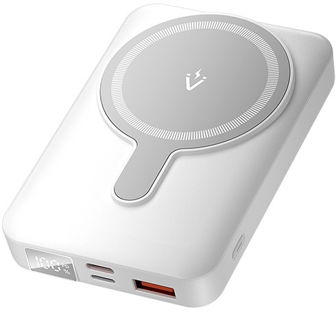 Vention 10 000 mAh Magnetic Wireless Power Bank 22.5 W White LED Display Type