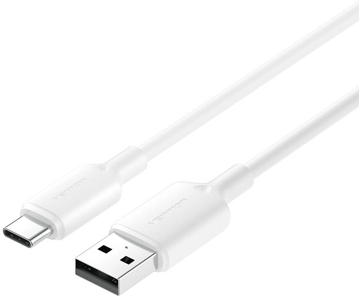 Vention USB 2.0 A Male to C Male 3 A Cable 2M White PVC Type