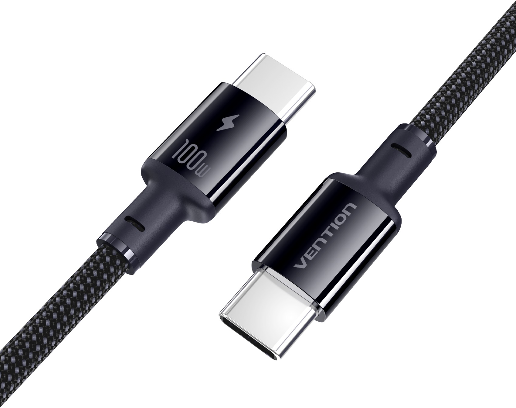 Vention USB 2.0 C Male to C Male 5 A Dirt-Resistant Cable 1 m Black ABS Type