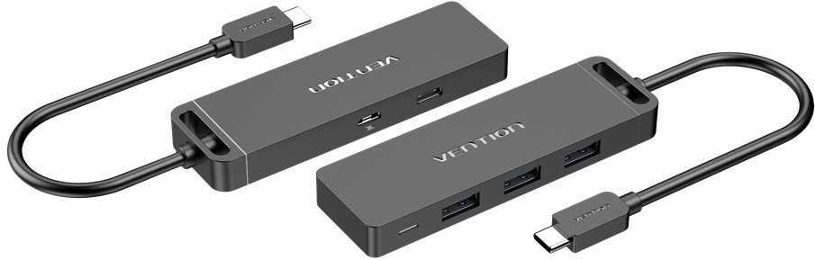 Vention USB-C to 3× USB/USB-C 3.2 Gen1/Micro USB-B HUB 0,15 m Black ABS Type
