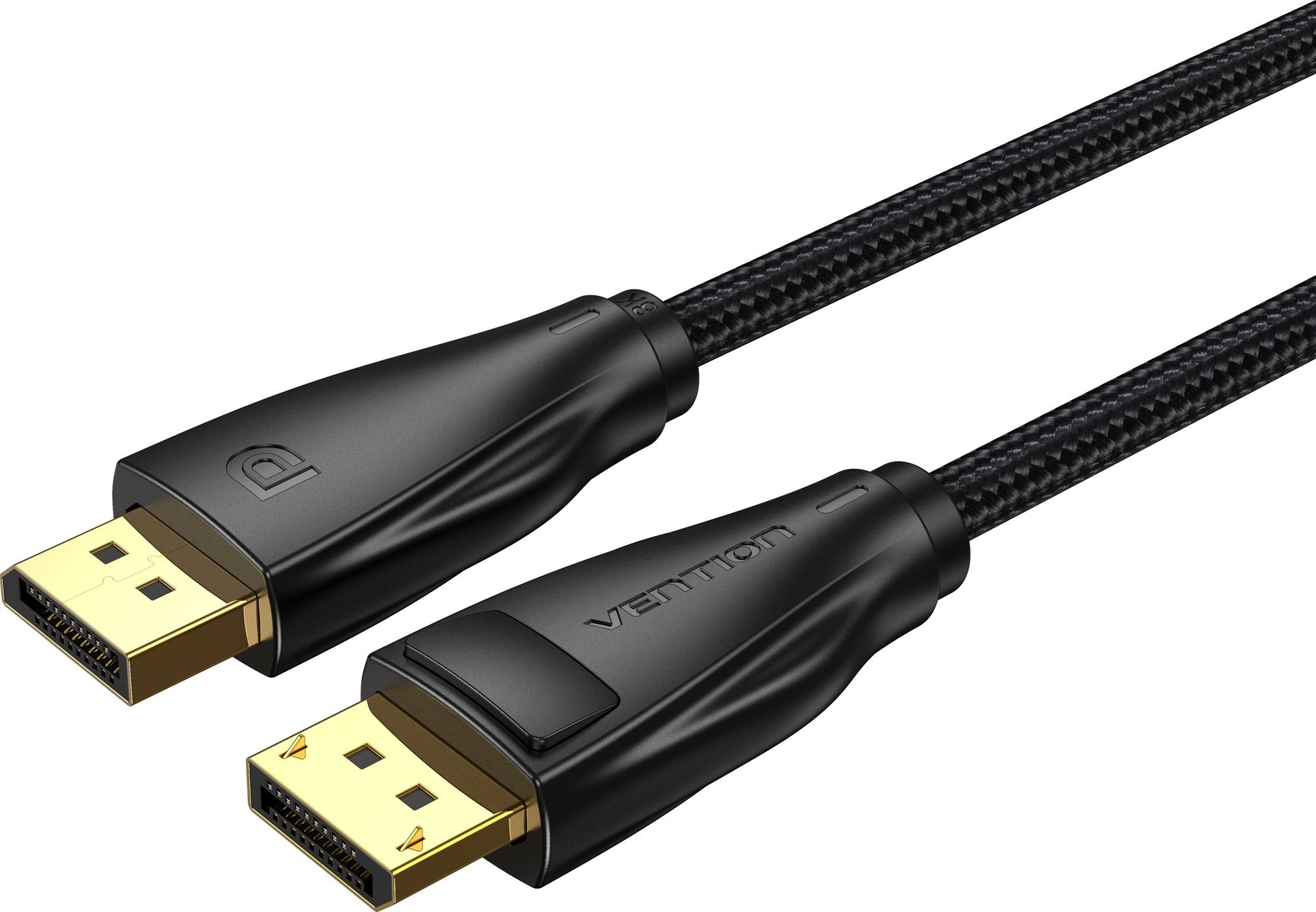 Vention Cotton Braided DP 1.4 (Display Port) 5m Black