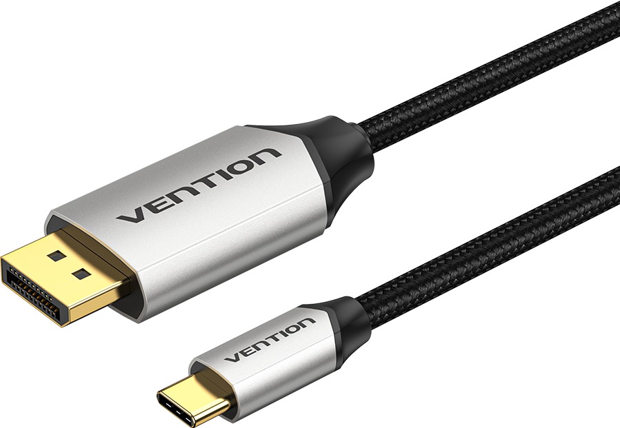 Vention USB-C to DP2.1 16K HD Cable 1,5 m Gray Aluminum Alloy Type