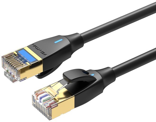 Vention Cat.8 SFTP Patch Cable 2m Black Slim Type