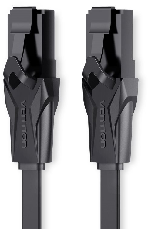 Vention Flat CAT6 UTP Patch Cord Cable 10 m Black