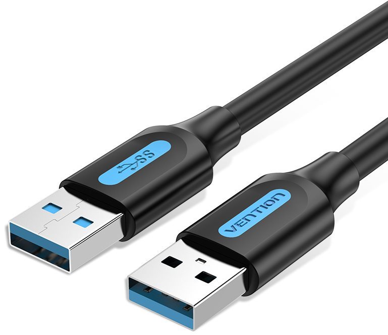 Vention USB 3.0 Male to USB Male Cable 2M Black PVC Type