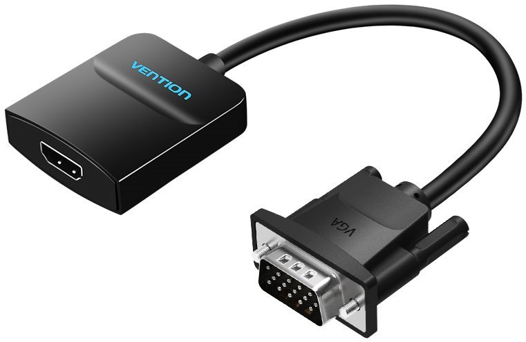 Vention VGA to HDMI Converter with Female Micro USB and Audio Port 0,15 m Black
