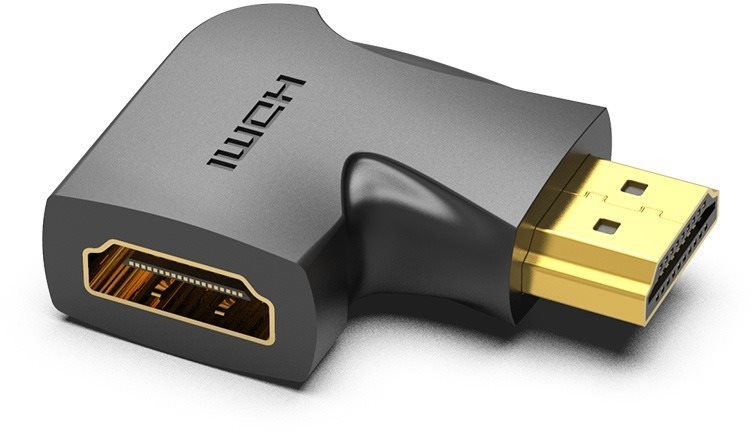 Vention HDMI 90 Degree Male to Female Vertical Flat Adaptér Black
